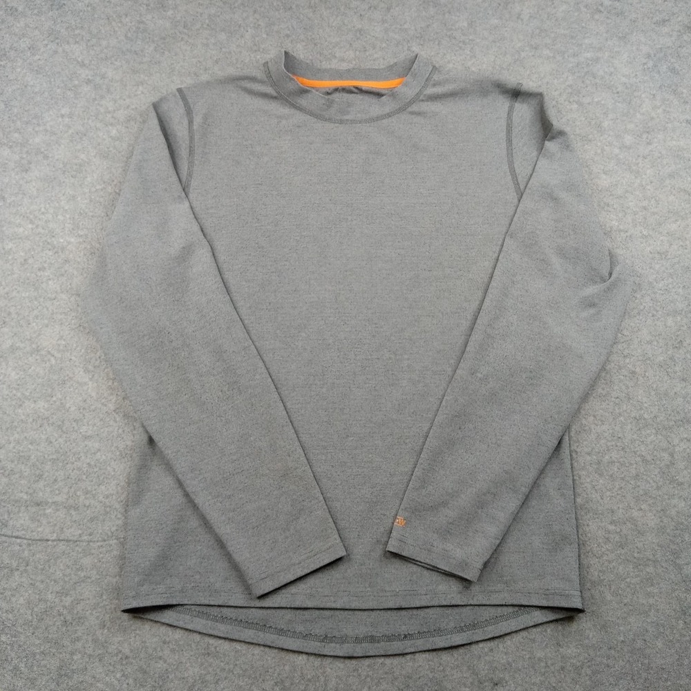 Omni-Wool‎ Shirt Mens XL Gray Long Sleeve Wool Blend Base Layer Top Thermal